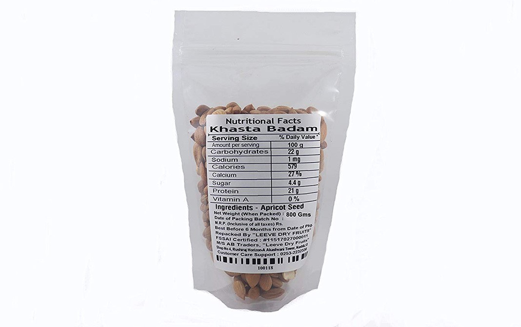Leeve Dry fruits Khasta Badam    Pack  800 grams